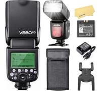 Godox V860II-C Camera Flash for Canon,2.4G HSS 1/8000s,650 Full-Power Flashes,11.1V/2000mAh Li-ion Battery,1.5s Recycle Time,Compatible for Canon 550D 500D 80D 90D 7D 6D 70D 750D 5D MarkIV Etc