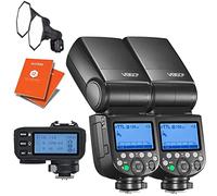 GODOX V860III-O TTL Camera Flash Twin Lighting Kit with X2T-O Trigger 2.4G HSS Li-on Battery Flash Speedlite for Olympus/Panasonic Cameras, LED Modeling Light + 12 Month Extended Warranty Card VING