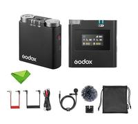 GODOX Virso S M1 Wireless Lavalier Microphone for Sony Cameras, 2.4GHz Microphone 650ft(200m) Range, with Transmitter and Receiver for YouTube Interview Video Podcast Vlog,etc