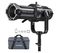 Godox VSA-19K Spotlight Attachment Optical Conical Snoot Concentrator with 19° Lens Kit for Bowens Mount Studio Strobe Monolight Flash and LED Continuous Light