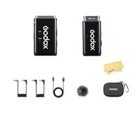 GODOX WEC Kit1 2.4GHz Wireless Microphone System,200M Stable Transmission,Smart Display,Portability for Interview,Livestream,Outdoor Shooting,Vlog