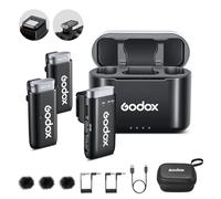 GODOX WEC-S Kit2 Wireless Lavalier Microphone with Sony Mi Hotshoe Receiver, 200m Range, Noise Cancellation Compact Wireless Microphone for Sony DSLR Cameras
