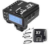 GODOX X2T-N TTL Wireless Remote Trigger 1/8000s High Speed Sync X System HSS with GODOX X1R-N Receiver Wireless Flash Receiver Compatible With Nikon cameras Bluetooth follow through hotshoe mount