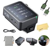 GODOX X3 PRO C X3PRO C 2.4G TTL Wireless Flash Trigger for Canon Camera | 2.4" LCD Touch Screen,Shutter Control,Support Bluetooth&APP Control,X3C Upgrade Version
