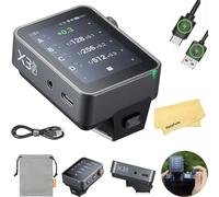 GODOX X3 PRO F X3PRO F 2.4G TTL Wireless Flash Trigger for Fuji Fujifilm Cameras,2.4" LCD Touch Screen,Shutter Control,Bluetooth&APP Control,2.4GHz Wireless X System,X3-F Upgrade Version