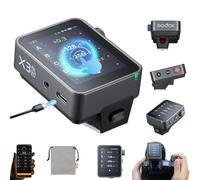 Godox X3Pro C TTL Wireless Flash Trigger for Canon Camera, 2.4''Full Color Touchscreen,Built-in 2930mAh Li-ion Battery,2.4G Wireless with Multi Modes,APP Support,USB-C Fast Charging (Godox X3Pro-N)