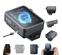 Godox X3Pro C TTL Wireless Flash Trigger for Canon Camera, 2.4''Full Color Touchscreen,Built-in 2930mAh Li-ion Battery,2.4G Wireless with Multi Modes,APP Support,USB-C Fast Charging (Godox X3Pro-S)