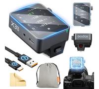 Godox X3PRO-S X3PRO S Wireless Flash Trigger for Sony TTL 2.4GHz HSS Built-in Blueetooth App Control LCD Touchscreen TCM Function Camera Remote Trigger for Sony
