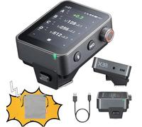 Godox X3Pro TTL Wireless Flash Trigger 2.4GHz Wireless with Touch Screen HSS TCM Auto/Manual/Multi Modes Supports APP Control (X3Pro F)