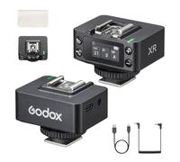 Godox XR-C/N TTL Wireless Receiver for Canon/Nikon Flash, 2.4G X System | Remote Shutter Control via X3Pro, 100m Range, 1270mAh Battery, 0.96" Color Screen Receiver for Canon/Nikon Camera Flash