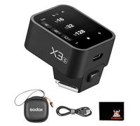 GodoxX3 S touch screen wireless flash guide TLL auto metering high-speed sync built-in lithium battery flash studio light wireless trigger support fast charging (godox Xpro/XProII/X2T upgrade)
