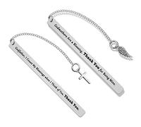 Godparent Gifts from Godchild Metal Book Markers for Godmother Godfather Thank You Bookmark First Communion Gift Christening Gift Godparents Announcement Gifts Inspirational Birthday