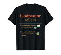 Godparent Mentor Professional Spoiler Definition Love Value Graphic T-Shirt, Men, Black, L