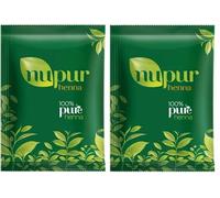 Godrej Nupur Heena Hair Colour 400g - 100% Pure Henna Powder for Natural Hair Color, Enriched with 9 Herbs, Conditions & Strengthens Hair (Pack of 2)
