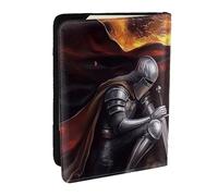 God's Armor Lion Warrior Prayer Printed Passport Holder,Travel Pu Leather Passport Cover Case Organiser for Men Women,6.5 Inch