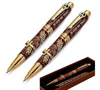 God's Blessing Bible Commemorative Pen, Christian Gift Pen with Scripture Engraving, Inspirational God's Blessing Ballpoint Pens, Faith Gift for Men & Women (2Pcs)