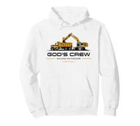 GOD's Crew - Excavator Construction Kids Christian 1 Cor 3:9 Pullover Hoodie