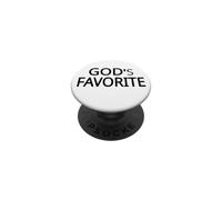 GOD'S FAVORITE Black Text Designed PopSockets Adhesive PopGrip