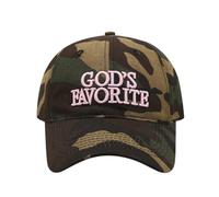 God's Favorite Camo Vintage Trucker Hat Baseball Hat Funny Trucker Hat for Men Women Summer Hats for Women
