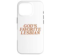 God's Favorite Lesbian Bold LGBTQ Pride Funny Queer Design Case for iPhone 16 Pro