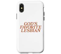 God's Favorite Lesbian Bold LGBTQ Pride Funny Queer Design Case for iPhone X/XS
