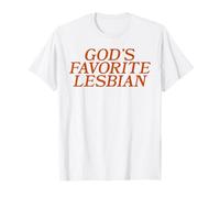 God's Favorite Lesbian Bold LGBTQ Pride Funny Queer Design T-Shirt