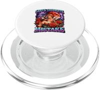 Gods Favorite Mistake Tattooed Angel Baby Red Moon Roses PopSockets PopGrip for MagSafe