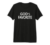 God's Favorite White Text Designed Premium T-Shirt