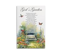 Gods Garden Poem ModernCanvas Poster Wall Art Poster for Room Living Room Study Aesthetics And DecorationUnframe-style 08x12inch(20x30cm)