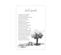 God's Garden Poster Suffering Pain Funeral Poem Sympathy Gift Death Memorial Grieving for Room Aesthetics Canvas Wall Art And Print Unfr