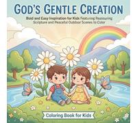 God's Gentle Creation: A Calming Nature Coloring Book with Bible Verses: Bold and Easy Inspiration for Kids Featuring Reassuring Scripture and Peaceful Outdoor Scenes to Color.