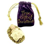 God's Gift, 4" Baby Jesus in Velvet Bag ~ The True Gift of the Season