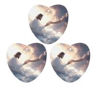 God's Gifts Car Air Freshener 3-pack Aromatherapy Tablets Hanging Scented Cards for Rooms Bathrooms Wardrobe Love form