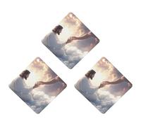 God's Gifts Car Air Freshener 3-pack Aromatherapy Tablets Hanging Scented Cards for Rooms Bathrooms Wardrobe Rhombus