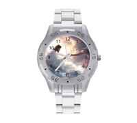 God's Gifts Classic Wrist Watches for Men Casual Business Watch Stainless Steel Band for Boyfriend Father