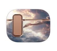 God's Gifts Compatible with Airpods Pro 2 Case Cover with Button Buckle Electroplating