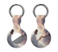 God's Gifts Compatible with Airtag Locator Silicone Protective Case with Keychain 1PCS