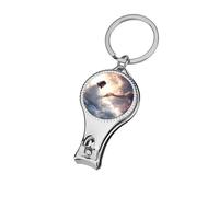 God's Gifts Nail Clipper Portable Metal Fingernail and Toenail Clippers Cutters with Bottle Opener Keychain