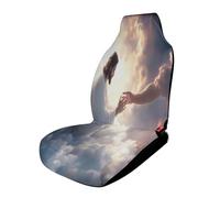 God's Gifts Soft Car Seat Cover Elastic Front Seats Protector Universal Fit for Most Automotive Trucks SUVs