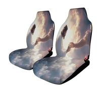 God's Gifts Soft Car Seat Cover Elastic Front Seats Protector Universal Fit for Most Automotive Trucks SUVs