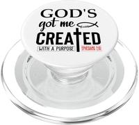 God's Got Me Christian Ephesians 2:10 Created With a Purpose PopSockets PopGrip for MagSafe