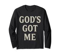 God's Got Me Christian Inspirational Faith Motivational Long Sleeve T-Shirt