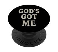 God's Got Me Christian Inspirational Faith Motivational PopSockets Adhesive PopGrip