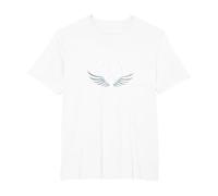 God's Got My Back: Faithful Angelic Wings Cross T-Shirt, Men's Big and Tall, White, 6X Tall