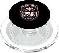 Gods Got My Six Christian Firefighter Faith Shield PopSockets PopGrip for MagSafe