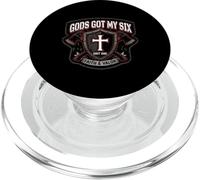 Gods Got My Six Faith and Valor Firefighter Patch PopSockets PopGrip for MagSafe