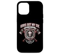 Gods Got My Six Firefighter Faith Valor Duty Shield Case for iPhone 12/12 Pro