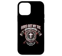 Gods Got My Six Firefighter Faith Valor Duty Shield Case for iPhone 12 mini