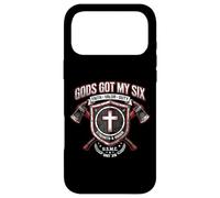 Gods Got My Six Firefighter Faith Valor Duty Shield Case for iPhone 17 Pro Max