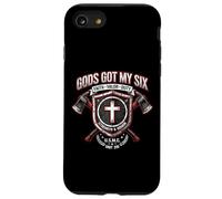 Gods Got My Six Firefighter Faith Valor Duty Shield Case for iPhone SE (2020) / 7/8